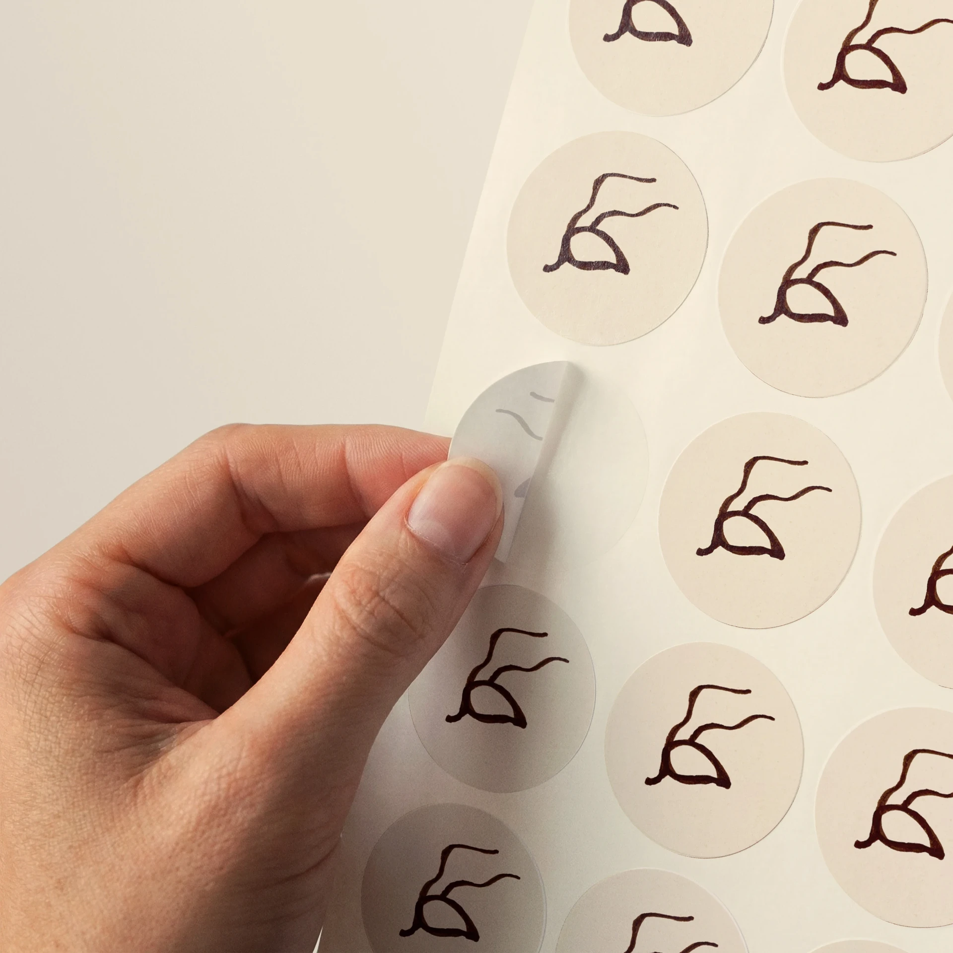 handmade ants icons with the 4 colours of the brand.